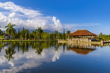 Fototapeta premium Water Palace Taman Ujung in Bali Island Indonesia