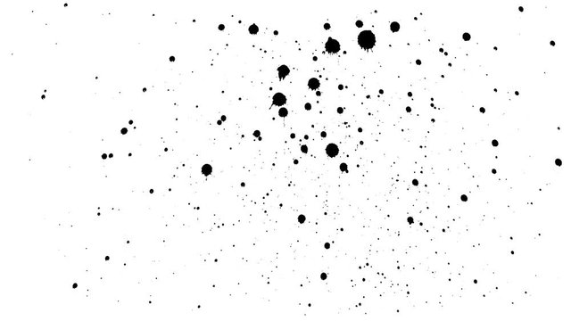 Many ink drops on dry paper 07