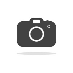 Camera icon Isolated on white background ,Flat style.