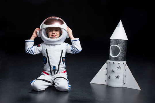 Boy In Astronaut Costume