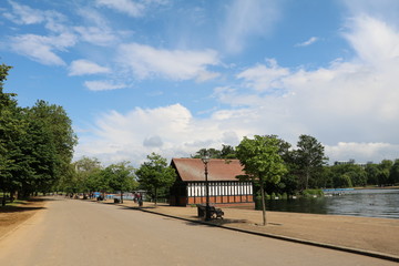 Summertime in Hyde Park in London, United Kingdom 