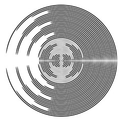 Abstract circle design element.