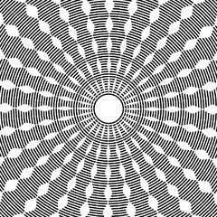Abstract circle rotation pattern.