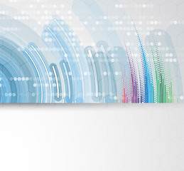 Obraz premium Digital technology world. Business virtual concept. Vector background