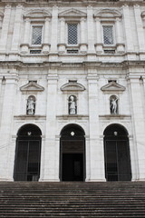Obraz premium Facade of Sao Vicente de Fora church in Lisbon, Portugal