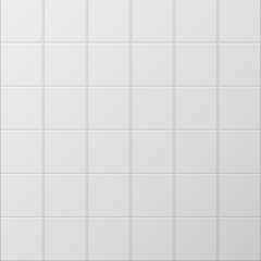 Illustration of rectangular horizontal white tiles background. White tiles vector texture. ceramic brick tile wall. Vector illustration.