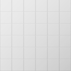 Illustration of rectangular horizontal white tiles background. White tiles vector texture. ceramic brick tile wall. Vector illustration.