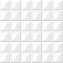 Illustration of rectangular horizontal white tiles background. White tiles vector texture. ceramic brick tile wall. Vector illustration. © NoDenmand
