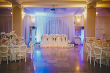 wedding tables and beautiful scenery