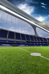 Fototapeta premium 3d render emptry hi-tech stadium evening without people day