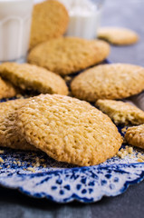 Cookie with sesame seeds