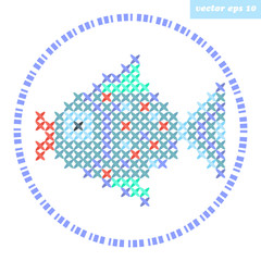 cross stitch fish