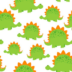 green dinosaur pattern