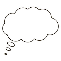 comic speech bubbles icon Flat design style vector illustration