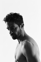 Fototapeta premium Handsome hunk in studio