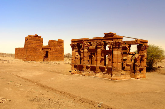 Naqa or Naga'a  -  a ruined ancient city of the Kushitic Kingdom of Mero&euml; in modern-day Sudan

