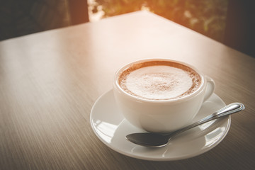 cup of coffee in morning
