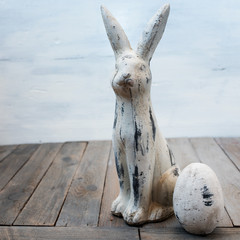 Easter decoration with bunny and egg