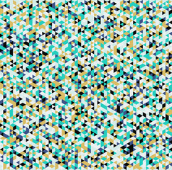 Abstract color pattern backdrop with mosaic. Black, blue and yellow colors.