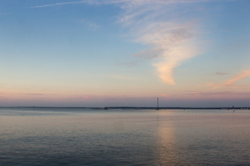 Obraz premium Zachód słońca nad Morzem Bałtyckim