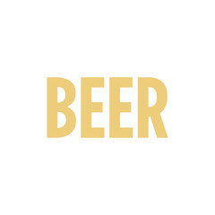 beer icon flat design