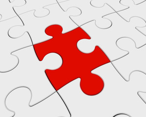 Fototapeta premium puzzle concept 3d illustration