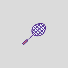 badminton icon flat design