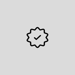 done sign icon flat design