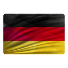 National flag of Germany in modern design style.
