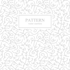 Curve seamless pattern. Retro fashion.