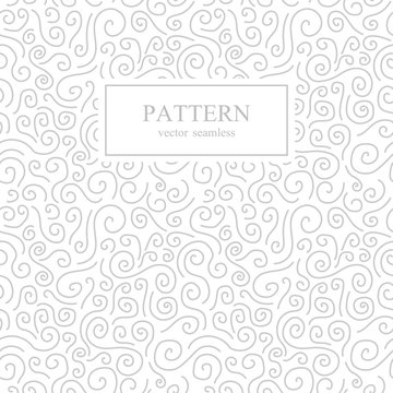 Curve seamless pattern.White and gray background.