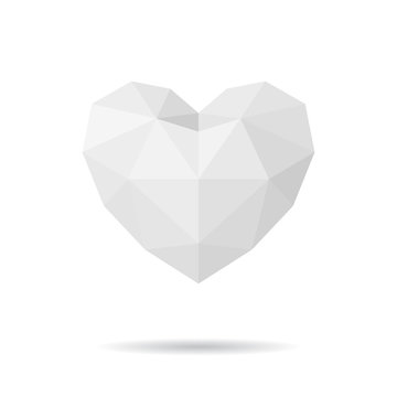 Paper Polygon Heart.