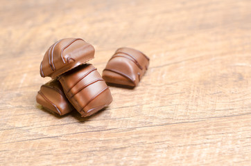 Healthy raw energy balls with cocoa