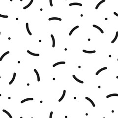 Retro memphis pattern - seamless background.