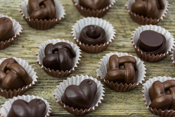 chocolate handmade candies made from natural ingredients