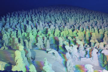 Ice Monster in Zao 山形蔵王の樹氷ライトアップ