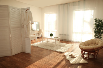 Interior of beautiful modern room