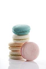 Sweet and colourful french macaroons