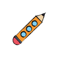 Wooden pencil isolated icon vector illustration graphic design
