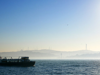 A cruise on Bosphorus Strait, Istanbul, Turkey