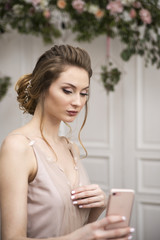 bride make selfie