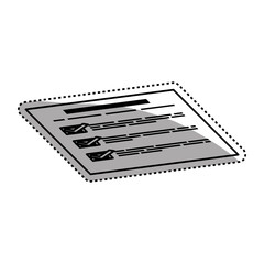 Financial report document icon vector illustration graphic design