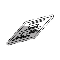 Financial report document icon vector illustration graphic design