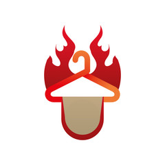 Fashion hanger symbol icon vector illustration graphic design