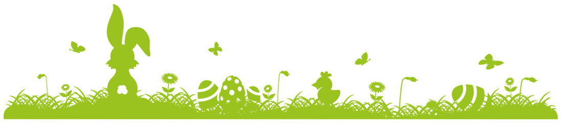 Green Easter Background