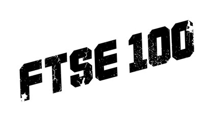 Ftse 100 rubber stamp. Grunge design with dust scratches. Effects can be easily removed for a clean, crisp look. Color is easily changed.