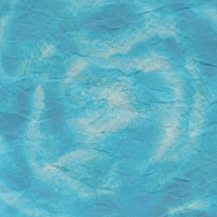 Obraz premium Blue crumpled paper for background