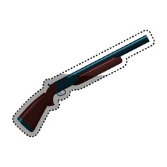 Isolated shotgun weapon vector illustration graphic design