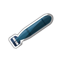 Nuclear bomb weapon vector illustration graphic design