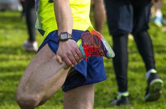 riscaldamento prima di una maratona